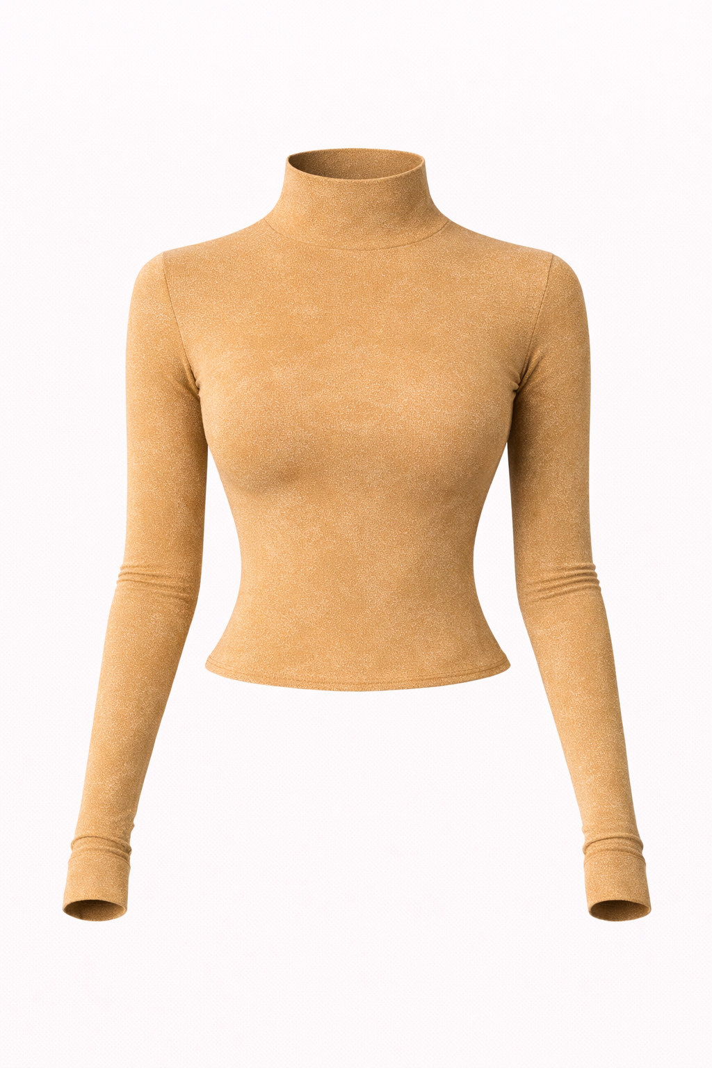 KIKI ROCK Sculpt Fit Set – Long Sleeve Top & High-Waist Leggings (Beige)