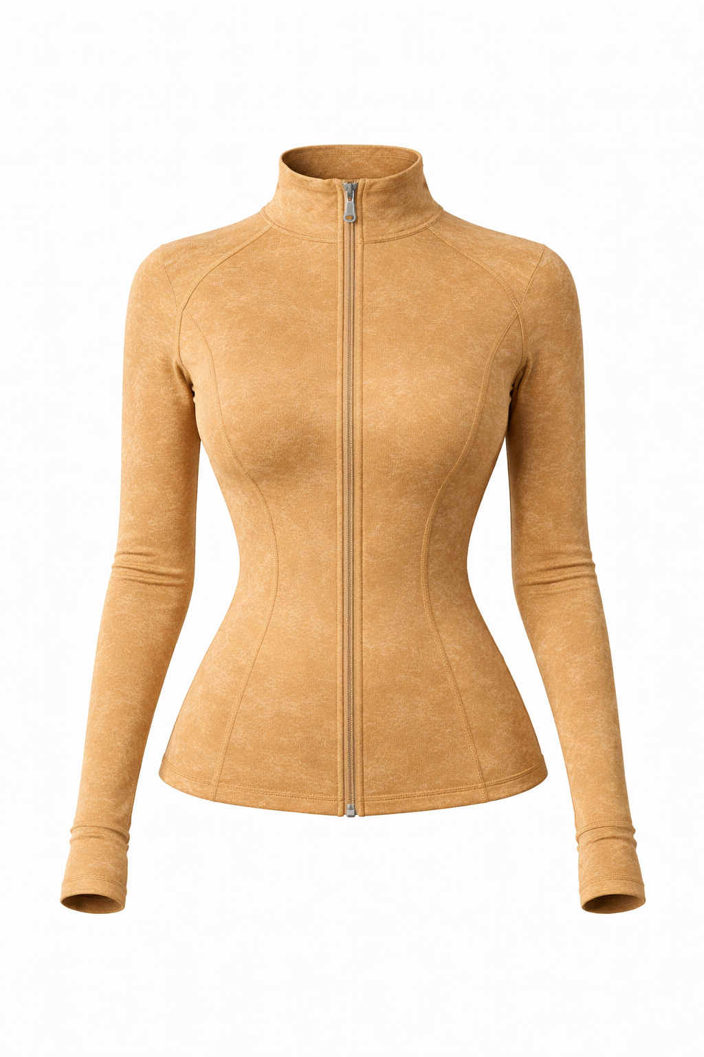 KIKI ROCK Sculpt Zip Jacket – Snatched Fit (Beige Luxe)